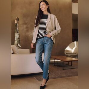 Women’s Pact Organic Cotton Airplane Relaxed Blazer, size small (4-6)